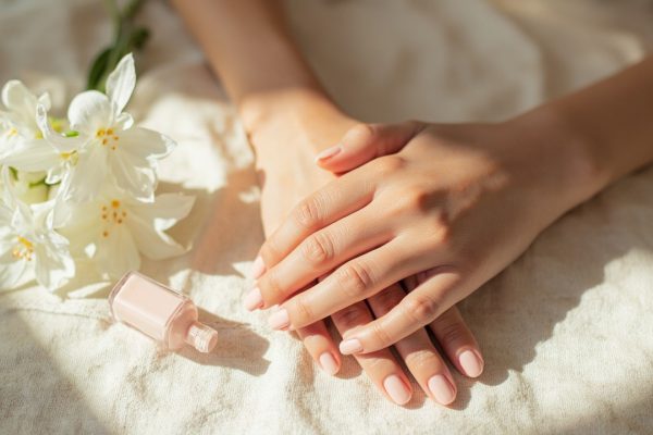 манікюр на короткі нігті ніжний