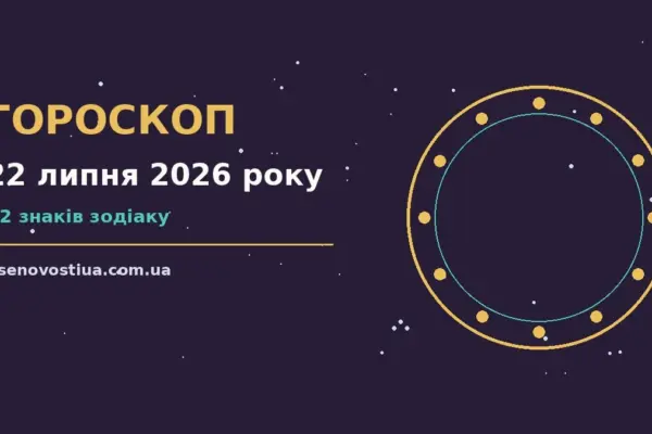 Гороскоп на 22 липня 2026 року: важливі сигнали дня для планів і важливих справ