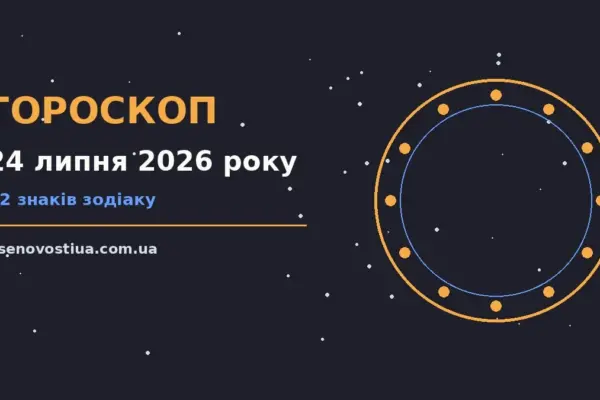 Гороскоп на 24 липня 2026 року: важливі сигнали дня для планів і важливих справ