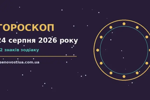 Гороскоп на 24 серпня 2026 року: важливі сигнали дня для планів і важливих справ